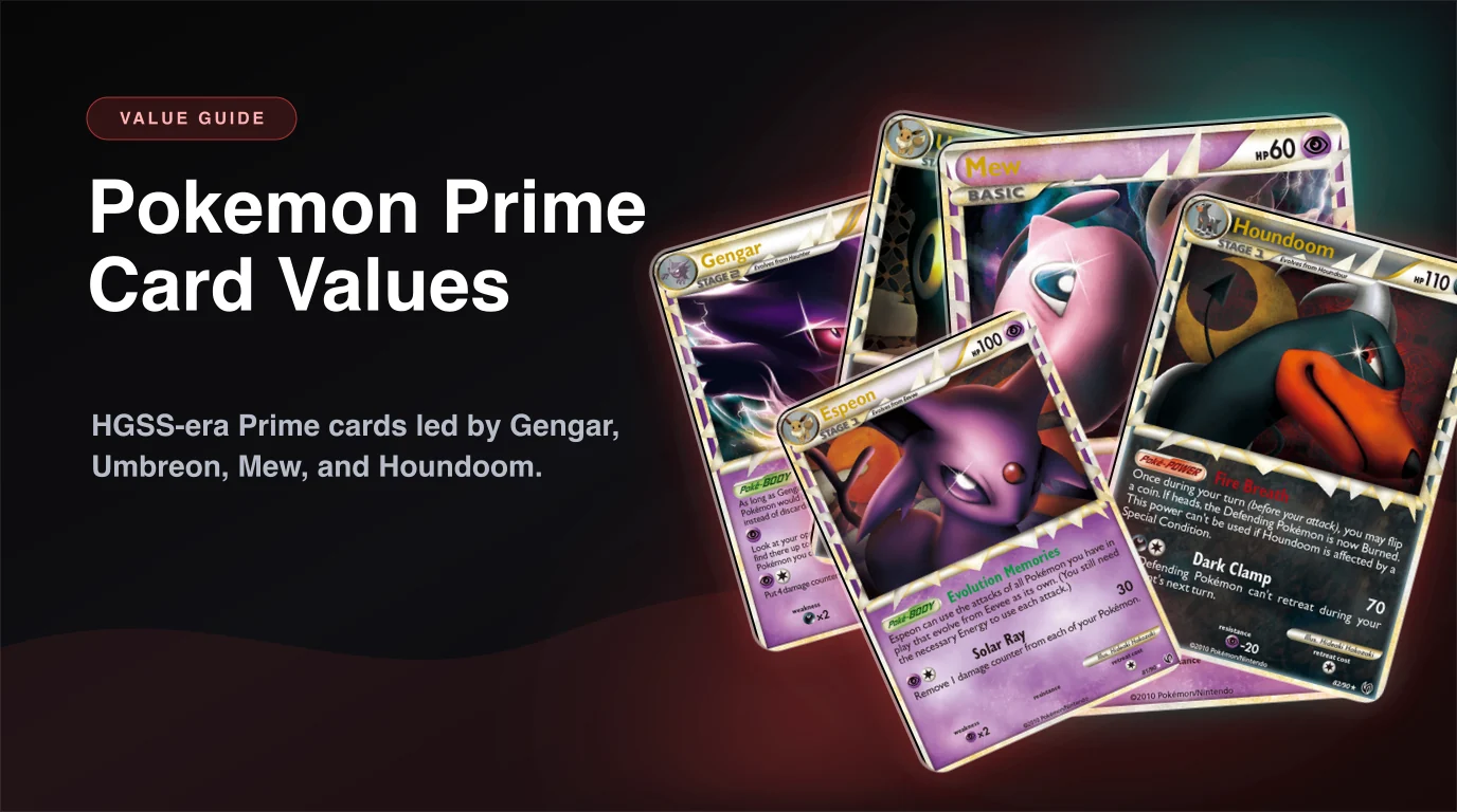 Cartas Pokemon Prime: lista completa e valores (2026)