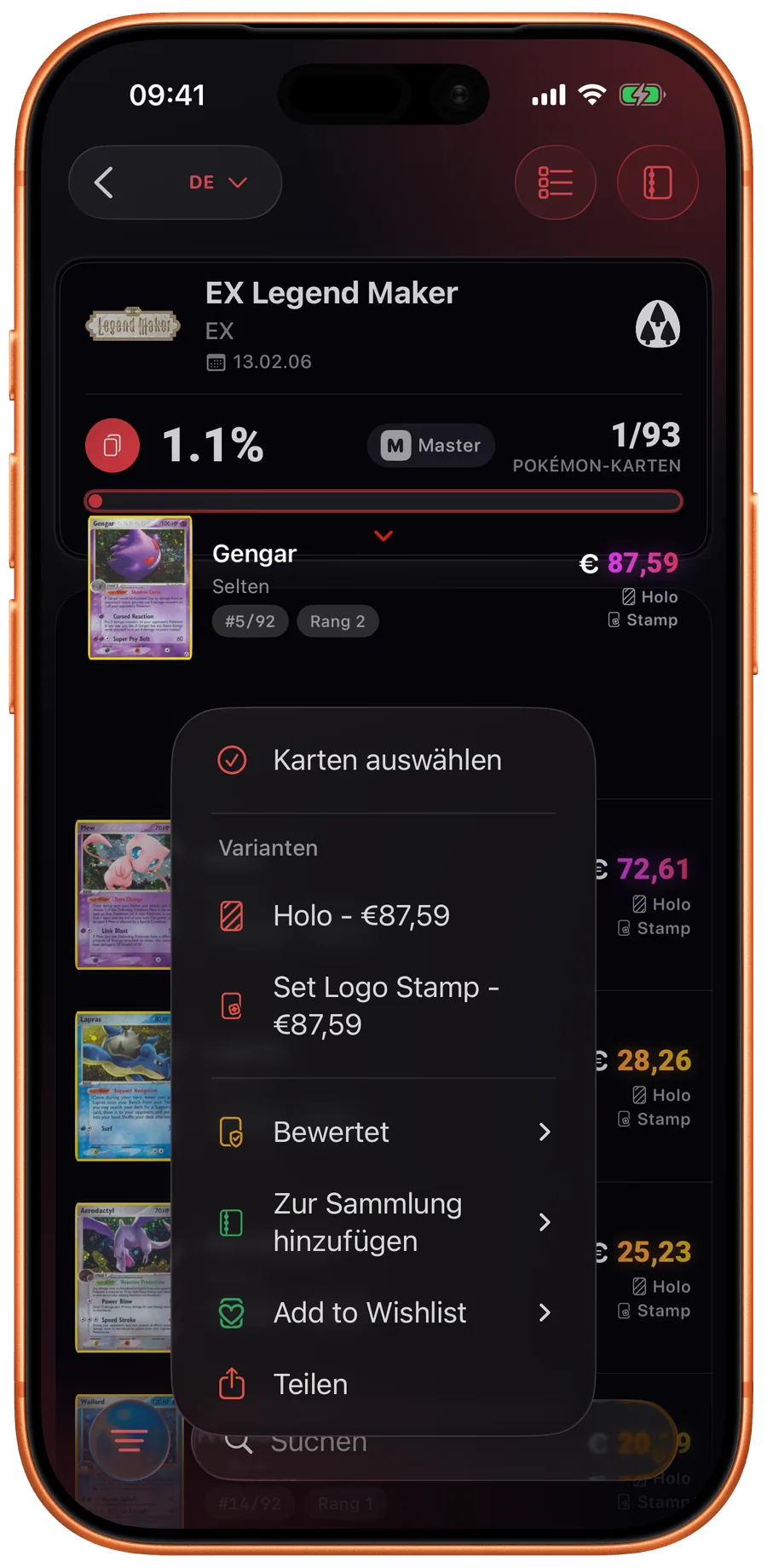 Card actions in Eyevo