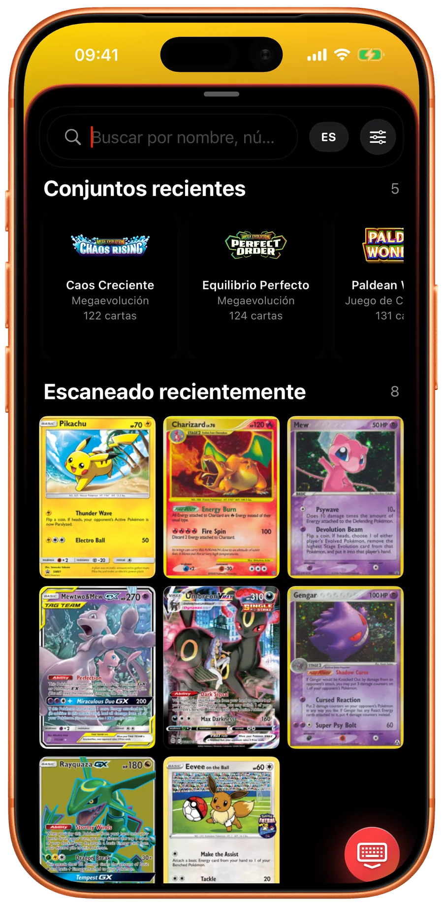 Search field in Eyevo