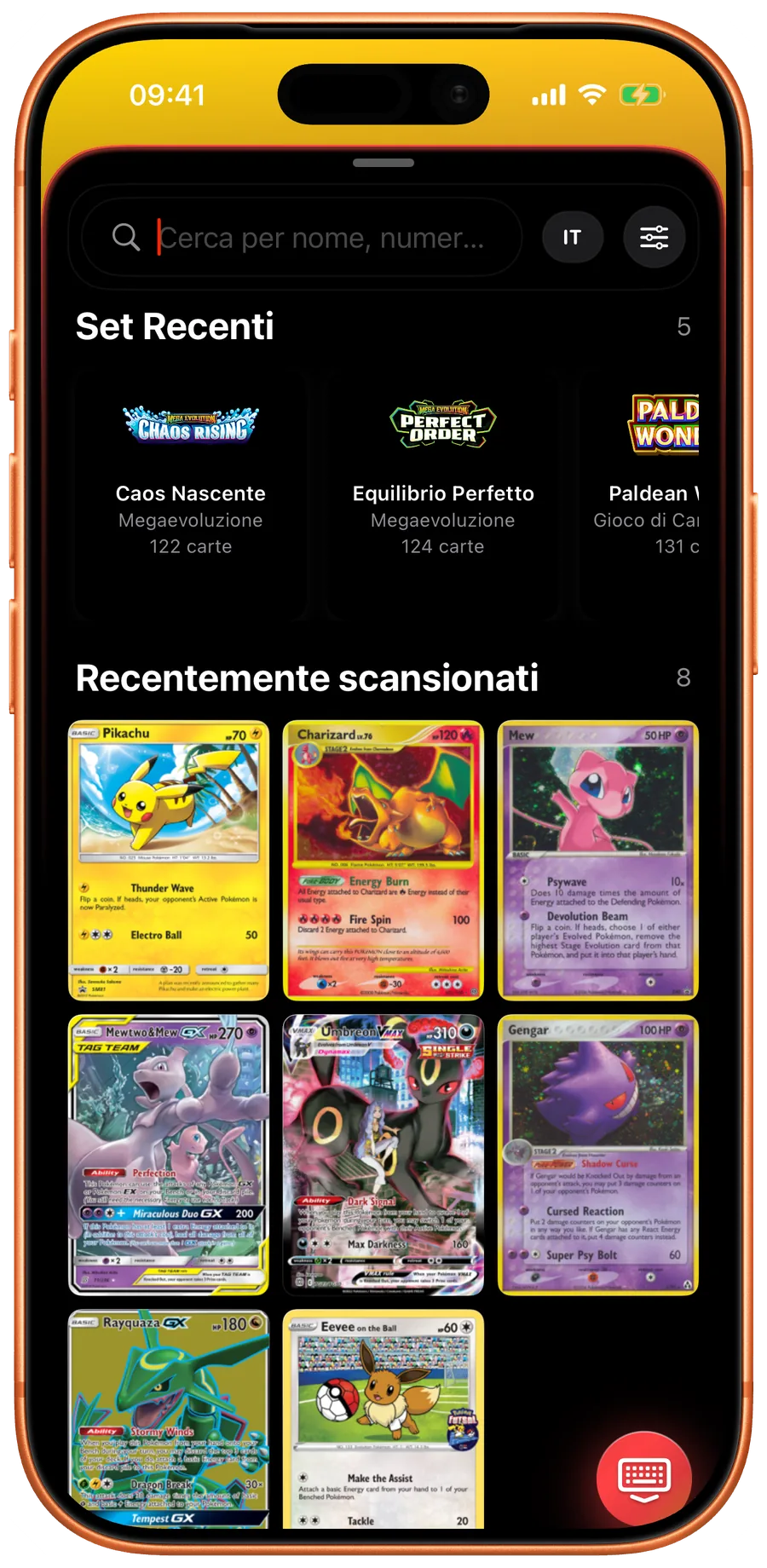 Search field in Eyevo