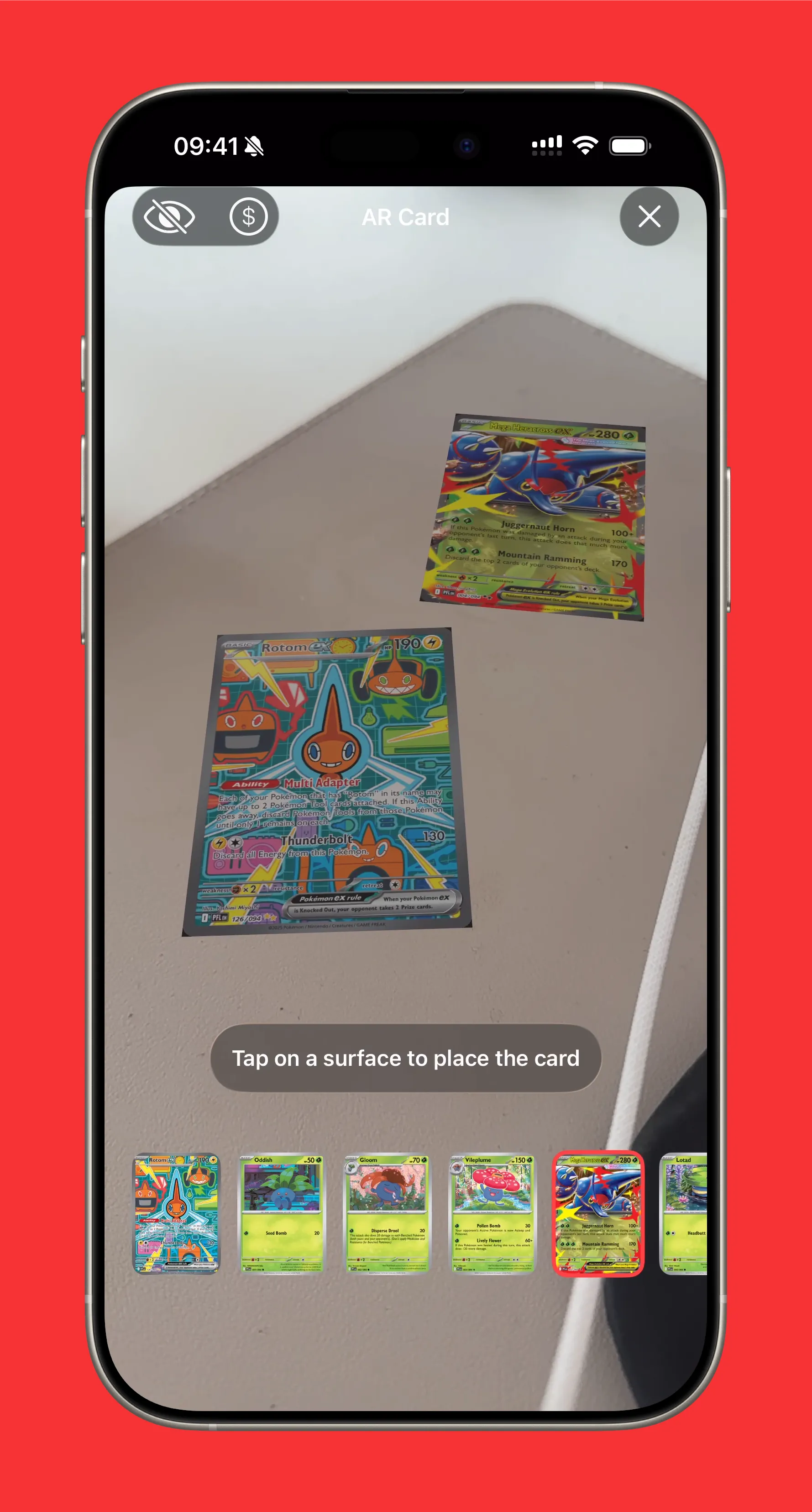 Vue AR avec plusieurs cartes
