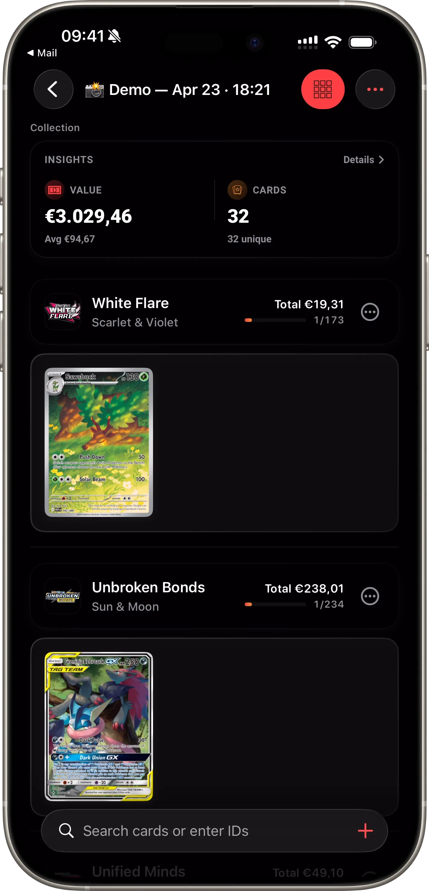 Sammlungsverwaltung Feature Preview