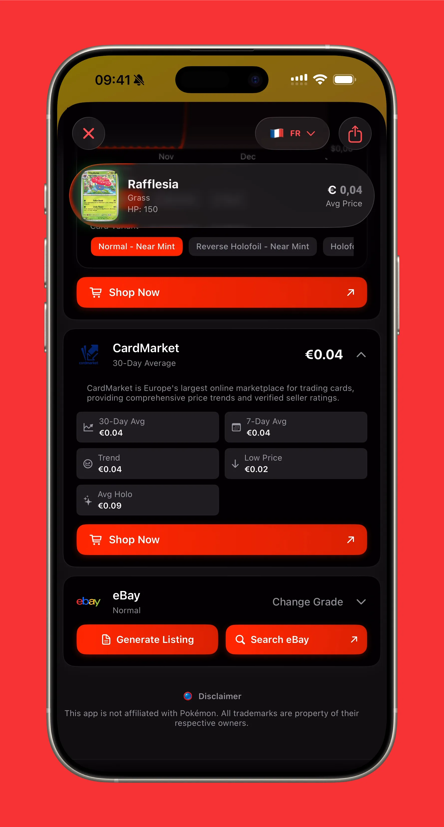 Prix Cardmarket dans Eyevo