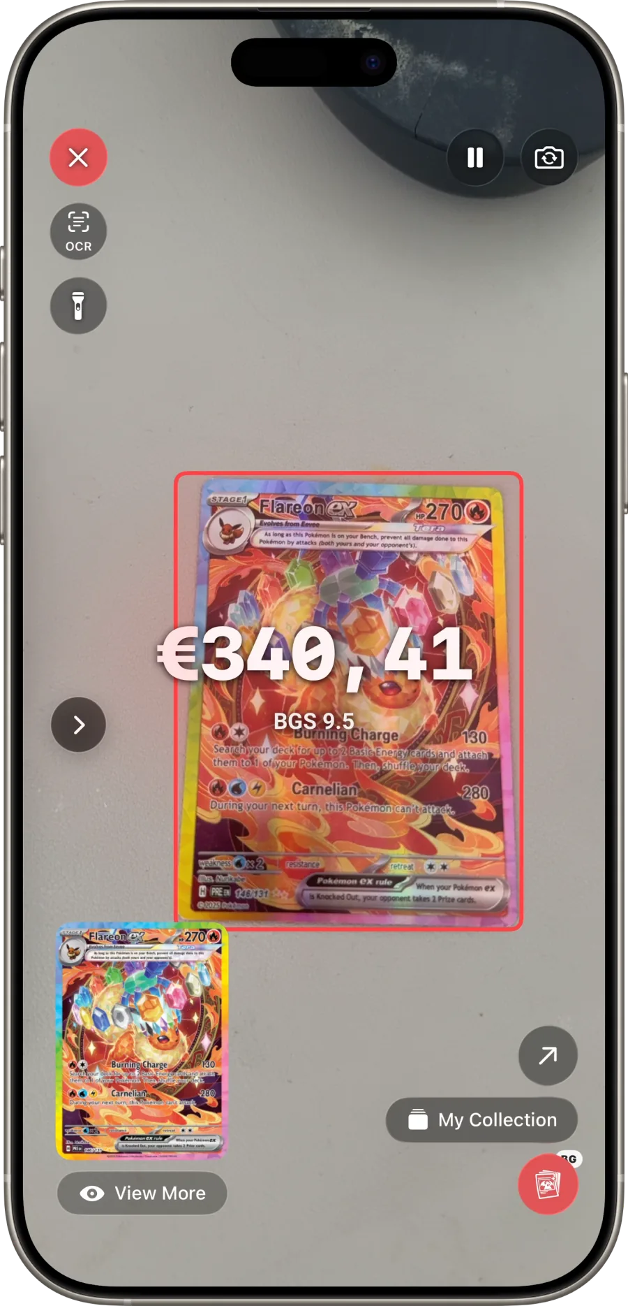 Eyevo Scanner liest einen BGS Slab
