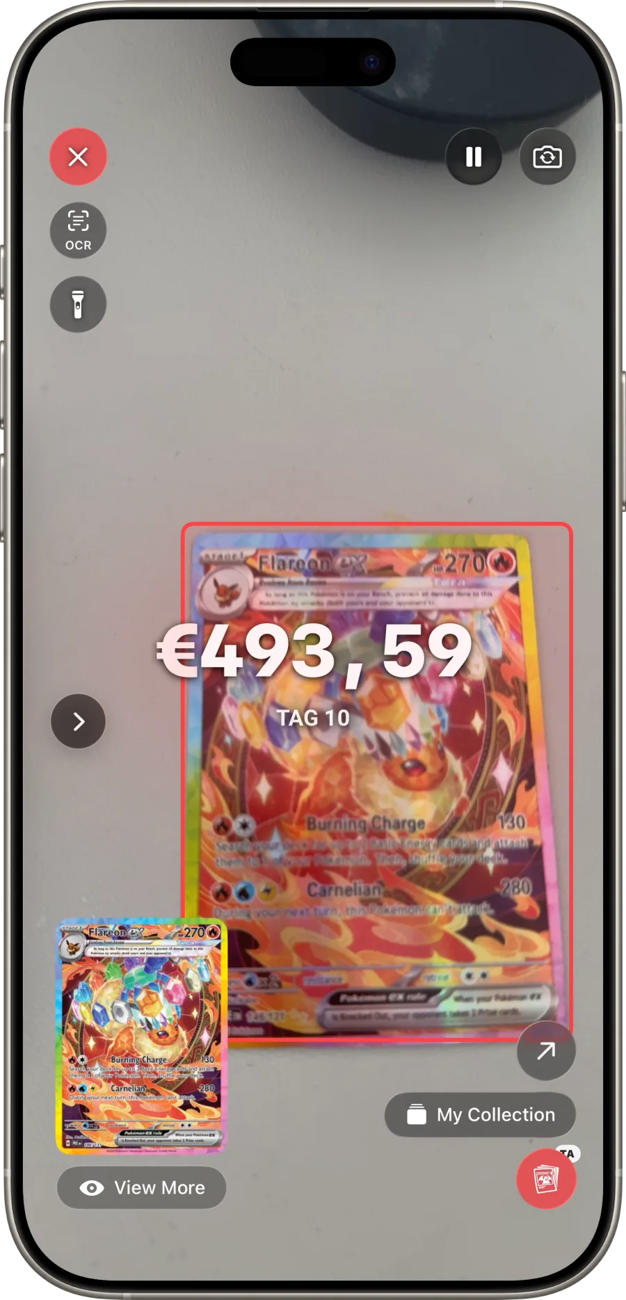 Eyevo Scanner liest einen TAG Slab